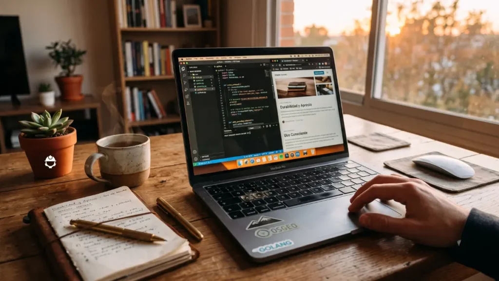 laptop de trabajo usada por varios años